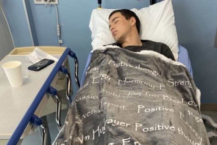 Diagnosed with Lymphoma, Knapp underwent nine weeks of chemotherapy. Courtesy photo: Knapp family